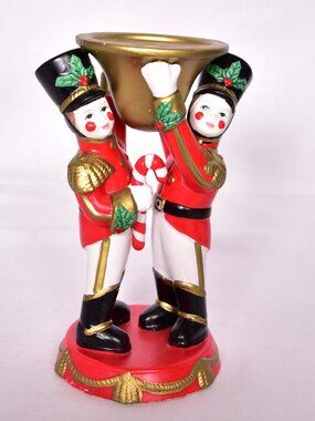 Vintage PartyLite Toy Soldier Taper Holder P7704 Christmas Holiday Decorations